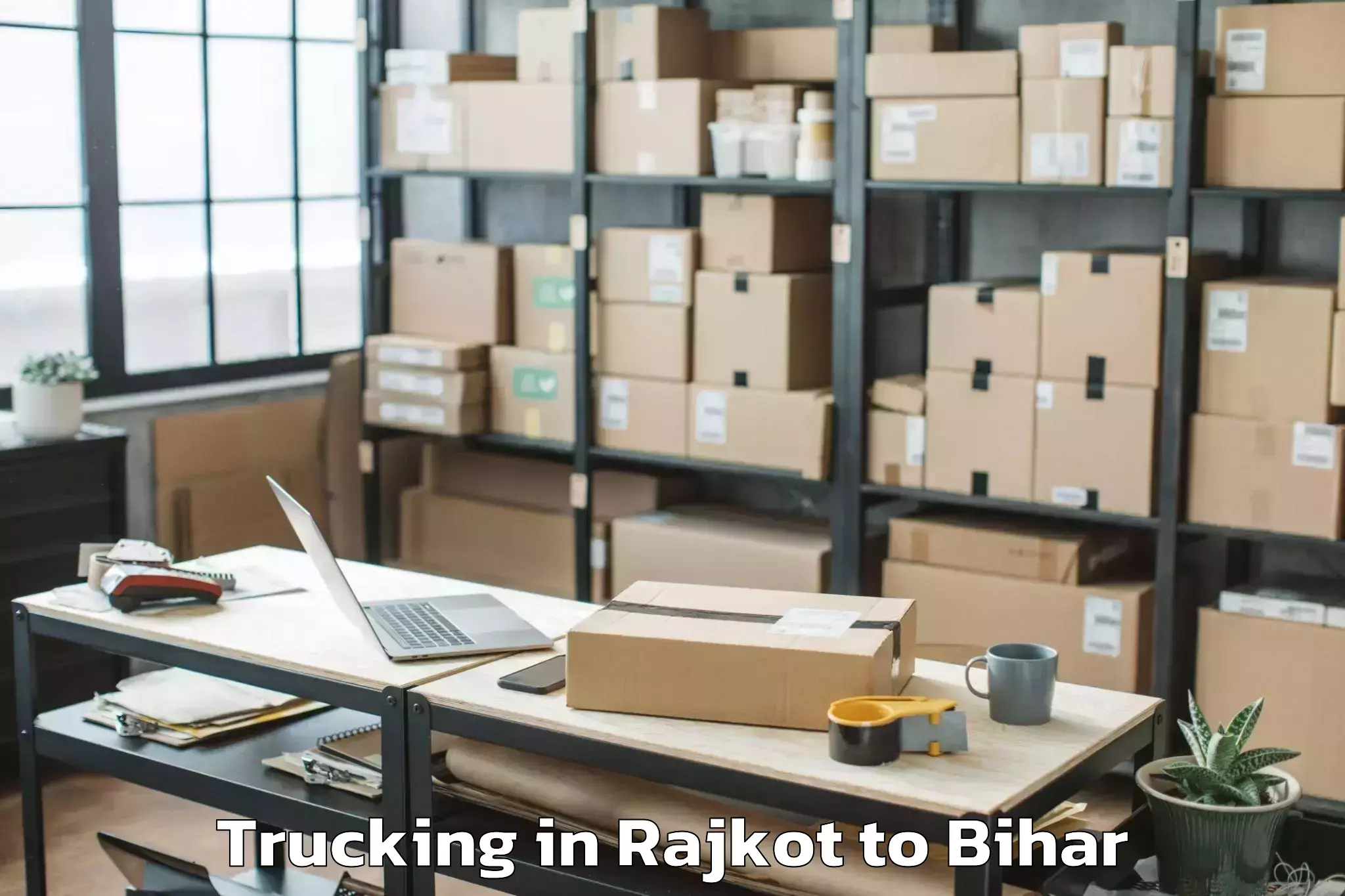 Book Rajkot to Beldaur Trucking Online